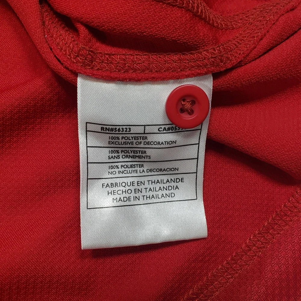 Nike Mens Golf Polo Shirt XL Red‎ Textured 216791-648